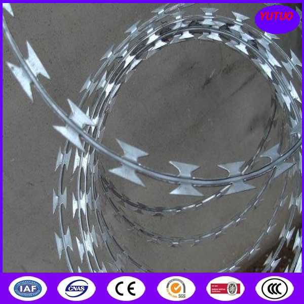 Bto-10, Bto-22, Bto-30, Hot Dipped Galvanized Razor Ribbon Wire
