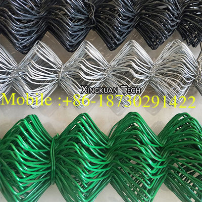 Galvanized Chain Link Fence Fabric Polyvinyl Chloride PVC To Keep Out Trespassers